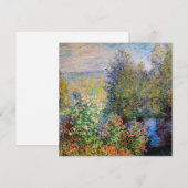 Claude Monet - Hoek van de tuin in Montgeron Kaart (Voorkant / Achterkant)