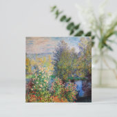 Claude Monet - Hoek van de tuin in Montgeron Kaart (Staand voorkant)