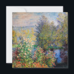 Claude Monet - Hoek van de tuin in Montgeron Kaart<br><div class="desc">Hoek van de tuin in Montgeron / Coin de jardin a Montgeron - Claude Monet,  Oil on Canvas,  1876</div>