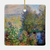 Claude Monet - Hoek van de tuin in Montgeron Keramisch Ornament (Achterkant)