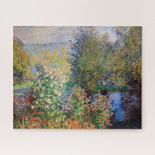 Claude Monet - Hoek van de tuin in Montgeron Legpuzzel (Horizontaal)