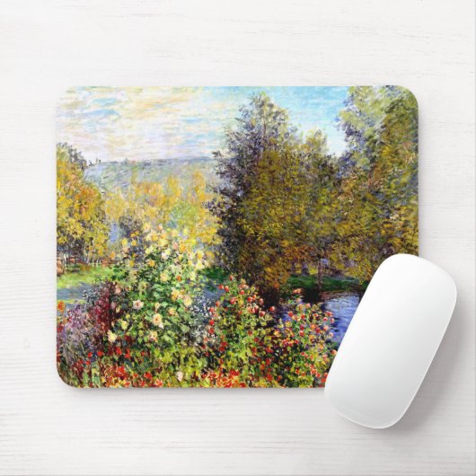 Claude Monet, hoek van de tuin in Montgeron Muismat (Met muis)