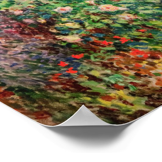 Claude Monet - Hoek van de tuin in Montgeron Poster (Hoek)