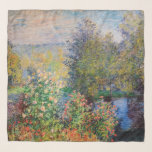 Claude Monet - Hoek van de tuin in Montgeron Sjaal<br><div class="desc">Hoek van de tuin in Montgeron / Coin de jardin a Montgeron - Claude Monet,  Oil on Canvas,  1876</div>