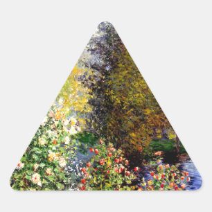 Claude Monet, hoek van de tuin in Montgeron Sticker