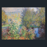 Claude Monet - Hoek van de tuin in Montgeron Tafelkleed<br><div class="desc">Hoek van de tuin in Montgeron / Coin de jardin a Montgeron - Claude Monet,  Oil on Canvas,  1876</div>