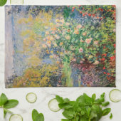 Claude Monet - Hoek van de tuin in Montgeron Theedoek (Gevouwen)