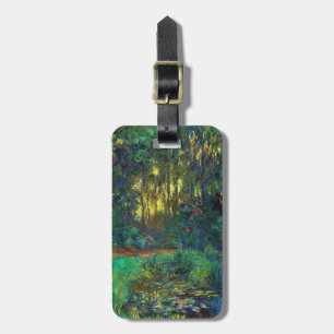 Claude Monet - Hoek van een vijver met waterlelies Bagagelabel