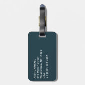 Claude Monet - Hoek van een vijver met waterlelies Bagagelabel (Achterkant verticaal)