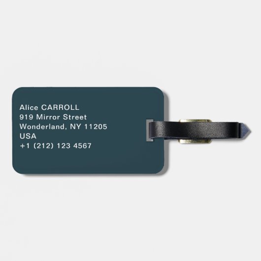 Claude Monet - Hoek van een vijver met waterlelies Bagagelabel (Achterkant horizontaal)