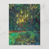 Claude Monet - Hoek van een vijver met waterlelies Briefkaart (Voorkant)