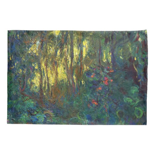 Claude Monet - Hoek van een vijver met waterlelies Kussensloop (Achterkant)