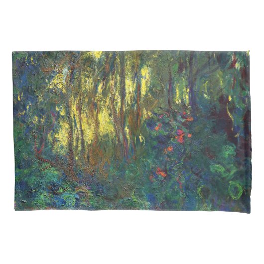 Claude Monet - Hoek van een vijver met waterlelies Kussensloop (Voorkant)