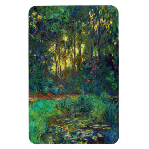 Claude Monet - Hoek van een vijver met waterlelies Magneet