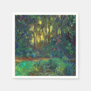 Claude Monet - Hoek van een vijver met waterlelies Servet