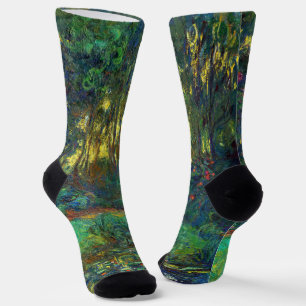 Claude Monet - Hoek van een vijver met waterlelies Sokken