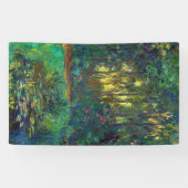 Claude Monet - Hoek van een vijver met waterlelies Spandoek (Horizontaal)