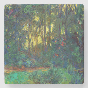 Claude Monet - Hoek van een vijver met waterlelies Stenen Onderzetter