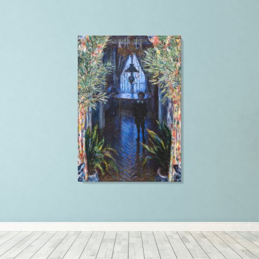 Claude Monet - Hoek van het Apartement Canvas Afdruk (Insitu (Houten vloer))