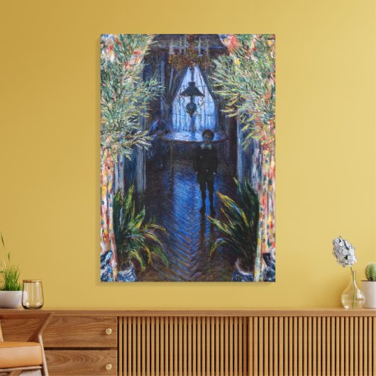 Claude Monet - Hoek van het Apartement Canvas Afdruk (Insitu (Woonkamer))