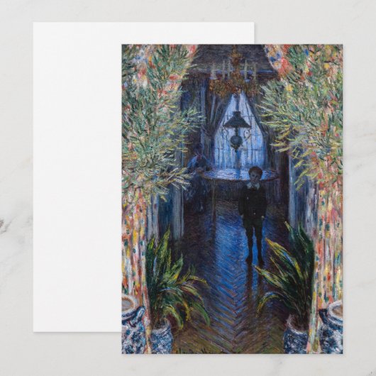 Claude Monet - Hoek van het Apartement Kaart (Voorkant / Achterkant)