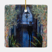 Claude Monet - Hoek van het Apartement Keramisch Ornament (Achterkant)