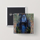 Claude Monet - Hoek van het Apartement Vierkante Button 5,1 Cm (Voorkant /achterkant)