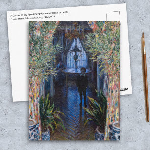 Claude Monet - Hoek van het appartement Briefkaart