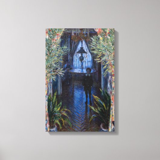 Claude Monet - Hoek van het appartement Canvas Afdruk (Voorkant)