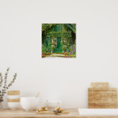 Claude Monet Home & Flower Painting Quote Poster (Keuken)