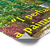 Claude Monet Home & Flower Painting Quote Poster (Hoek)