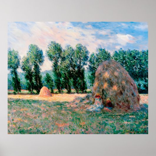 Claude Monet, hooibergen, 1890 Poster (Voorkant)