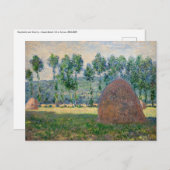 Claude Monet - Hooibergen bij Giverny Briefkaart (Voorkant / Achterkant)