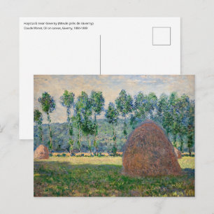 Claude Monet - Hooibergen bij Giverny Briefkaart