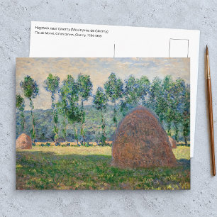 Claude Monet - Hooibergen bij Giverny Briefkaart