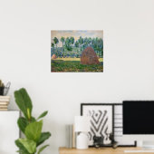 Claude Monet - Hooibergen bij Giverny Poster (Thuiskantoor)