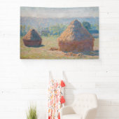 Claude Monet - Hooibergen, einde van de zomer Spandoek (Insitu)