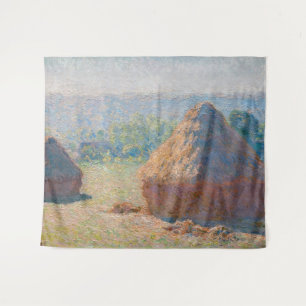 Claude Monet - Hooibergen, einde van de zomer Wandkleed