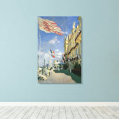 Claude Monet | Hotel des Roches Noires Canvas Afdruk (Insitu (Houten vloer))