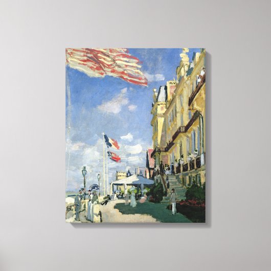 Claude Monet | Hotel des Roches Noires Canvas Afdruk (Voorkant)