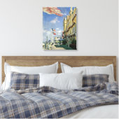 Claude Monet | Hotel des Roches Noires Canvas Afdruk (Insitu (Slaapkamer))
