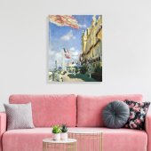 Claude Monet | Hotel des Roches Noires Canvas Afdruk (Insitu (Woonkamer))
