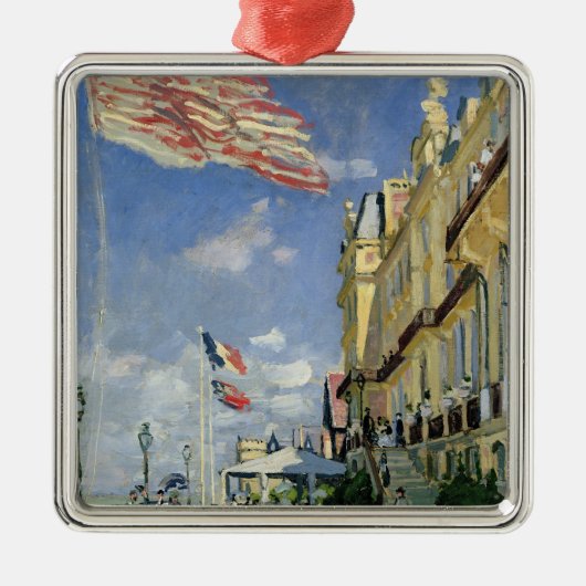 Claude Monet | Hotel des Roches Noires Metalen Ornament (Voorkant)