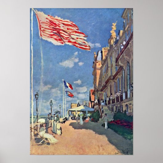 Claude Monet - Hotel des Roches Noires Poster (Voorkant)