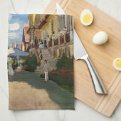 Claude Monet - Hotel des Roches Noires, Trouville Theedoek (Quarter Fold)