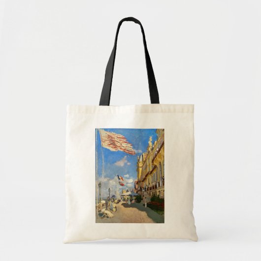 Claude Monet - Hotel des Roches Noires, Trouville Tote Bag (Voorkant)