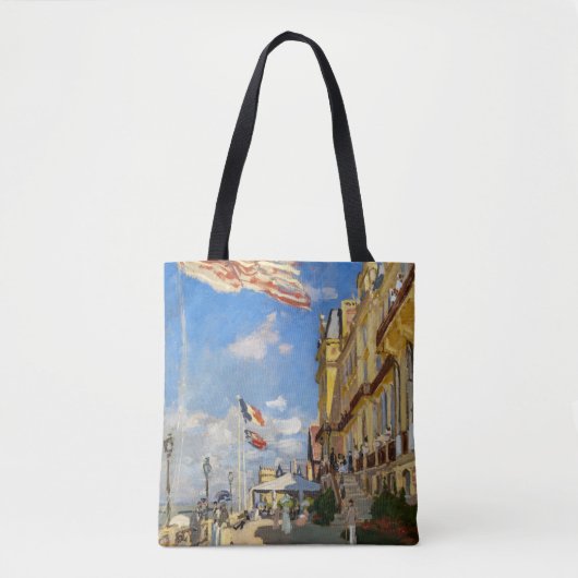 Claude Monet - Hotel des Roches Noires, Trouville Tote Bag (Voorkant)