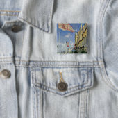 Claude Monet | Hotel des Roches Noires Vierkante Button 5,1 Cm (In situ)