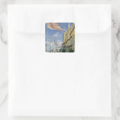 Claude Monet | Hotel des Roches Noires Vierkante Sticker (Tas)