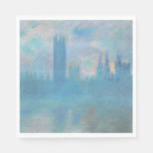 Claude Monet House of Parliament uit Londen. Blauw Servet